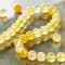 Yellow Dyed Agate Round Beads, 6mm by Bead Landing&#x2122;